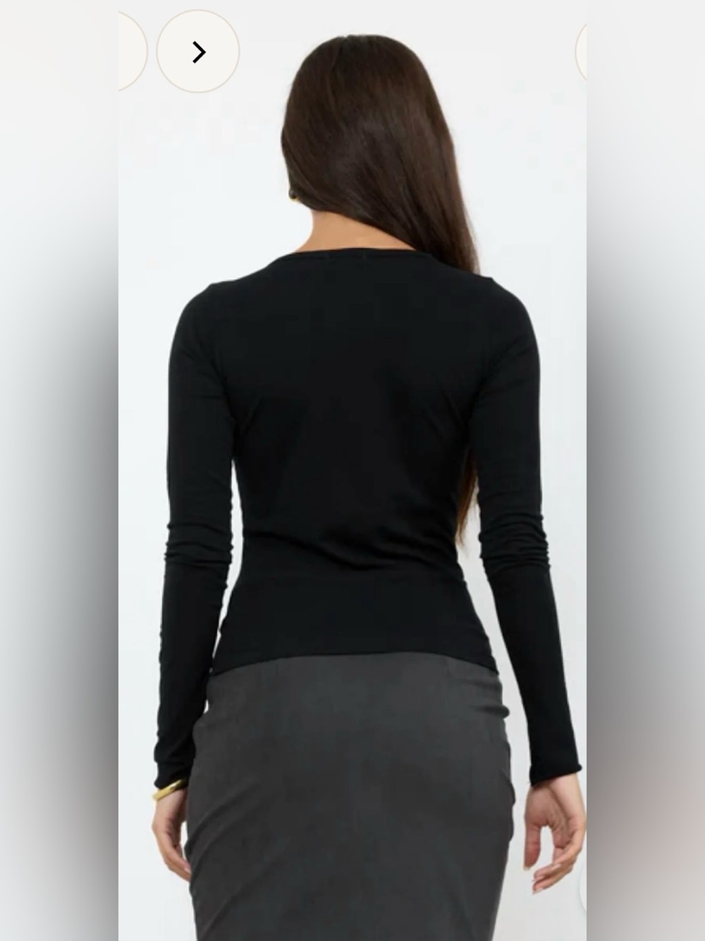 LAmade Black Slim Long Sleeve Tee